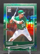 RAMON LAUREANO 2020 DONRUSS OPTIC GREEN DRAGON PRIZM #52/84 ATHLETICS G3