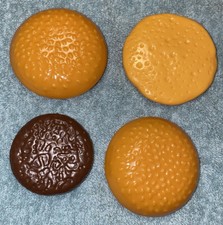 Toy Pretend Play Food Faux Burger Bun Burger  Cheese Plastic