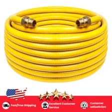 100FT 3/4" CSST Flexible Gas Line Kit Propane Natural Gas Pipe Hose w/Fittings