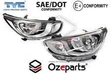Set Pair LH+RH Head Light Lamp For Hyundai Accent RB s1 Hatch Sedan 2011~2014