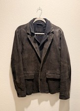 AllSaints Goat Leather Survey Blazer Jacket Size Medium