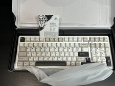 AULA F99 Wireless Mechanical RGB Keyboard 3 Modes Swappable White/Grey/Dark Grey