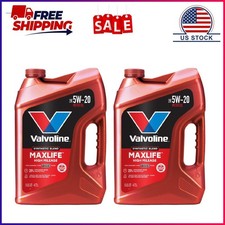 2 Pack, Valvoline MaxLife High Mileage 5W-20 Synthetic Blend Motor Oil 5 Quart 31.12 per gallon