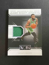 Jaylen Brown 2024-25 Panini Noir Game Night Jerseys 68/99 #GNJ-BRW