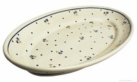 Bunzlauer Keramik Servierplatte / Aufschnittplatte 35.5X20.7X4.4 Cm Im Dekor 111
