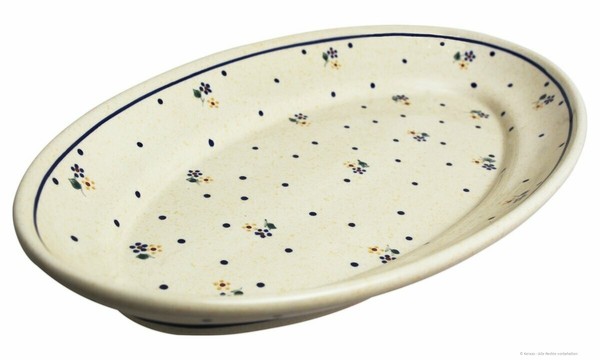 Bunzlauer Keramik Servierplatte / Aufschnittplatte 35.5X20.7X4.4 Cm Im Dekor 111-image