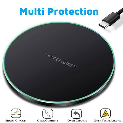 New Fast Wireless Charger Charging Pad For IPhone 11 12 13 14 15 & Samsung