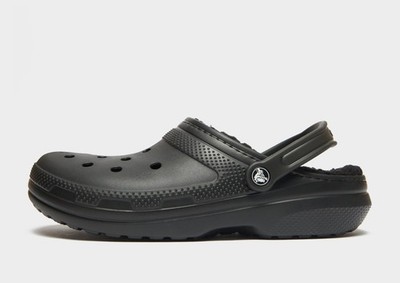 Neuester Original Crocs Classic Lined Clog  (Herren UK 11 US 12 EUR 46) Schwarz