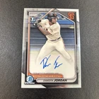 2024 Bowman Chrome Draft Dakota Jordan 1st Auto CPA-DJ Giants Prospect G780