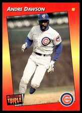 Andre Dawson 1992 Triple Play #174 Cubs MLB READ FREE SHIPPING AutographDen