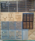 5 Rare Old Lincoln Penny Albums  400+ coins 1909 onwards few BU many AU  lot C4