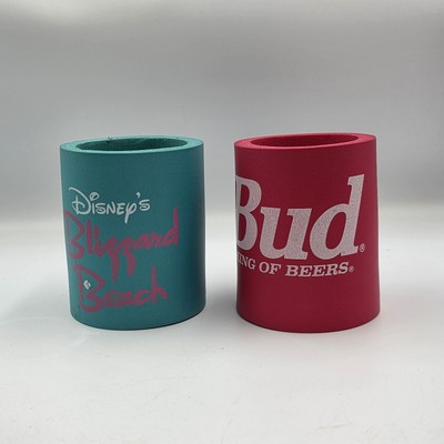 Vintage 90er Disney's Blizzard Beach Can Coozie Rare + Budweiser Can Cozy 