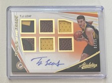TJ Leaf 2017-18 Absolute TOTT 6 Patch Auto 1/25 1/1 RC Maccabi Tel Aviv RPA