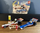VINTAGE (1989) LEGO TOWN 6591 NITRO DRAGSTERS COMPLETELY BUILT w/MANUAL