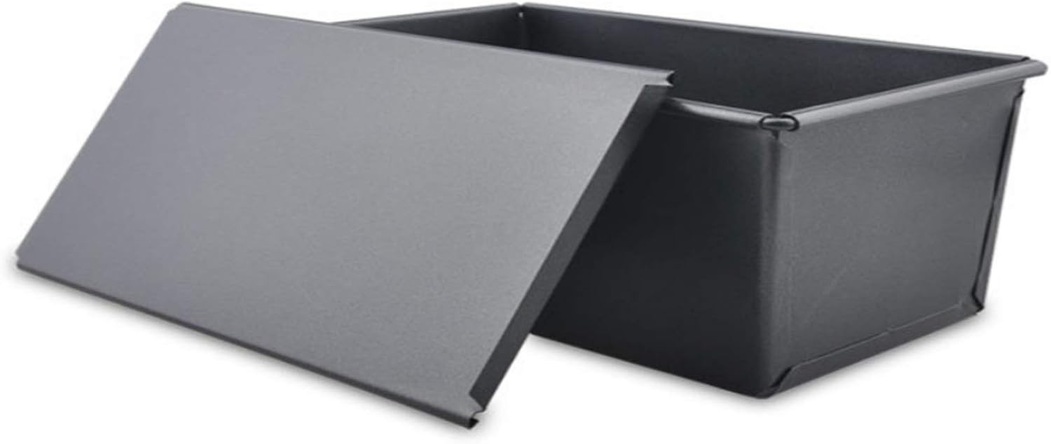 Pullman Loaf Pan with Lid Aluminum Steel Commercial Grade Non Stick Bread
