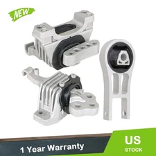3PCS For Chrysler 200 Jeep Cherokee 2.4L Engine Motor & Transmission Mount Set