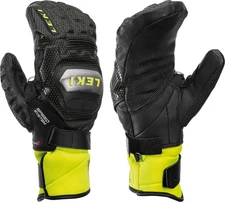 Leki WC Ti S Speed System Mittens, Black/Lemon, 10