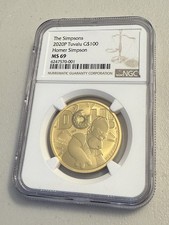 2020 Homer Simpson $100 1oz .9999 GOLD BULLION COIN NGC MS69 1oz Gold. Cert #001 5550.99 per troy oz