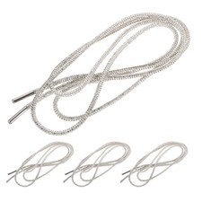 4 Pcs Rhinestone Shoe Laces Sparkly for Sneakers Craft Rope Cord