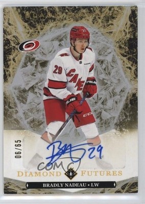 2024-25 Upper Deck Black Diamond Futures 6/65 Bradly Nadeau Rookie Auto RC 2oh
