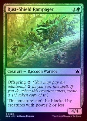 Rust-Shield Rampager Foil (190) Bloomburrow BLB MTG Magic