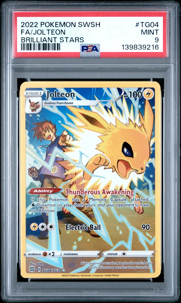 Jolteon Pokémon TCG Professional Sports Authenticator (PSA