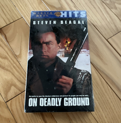 On Deadly Ground VHS 1994 Warner Bros. Hits R NTSC English Steven Seagal