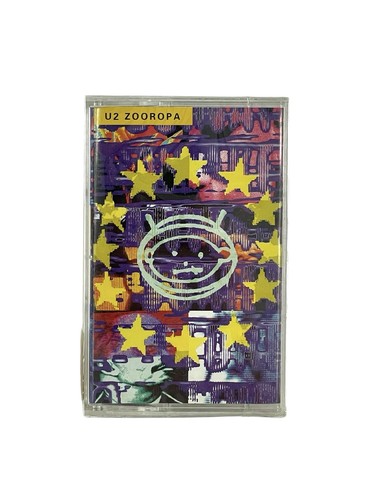 U2 Zooropa Factory Sealed Original First Pressing Cassette Tape Bono The Edge