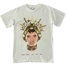 Beyonce II Hands II Heaven Tee M White Cowboy Carter Tour 2025 Merch NEW *spot