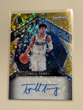 2020-21 Panini Prizm TYRELL TERRY Fast Break Gold Disco Autograph AUTO #TTY #/10