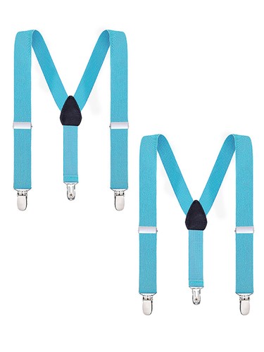 Buyless Fashion Adjustable 2 Pack Suspenders for Kids Elastic 1" - Y Back Design - Picture 197 of 210