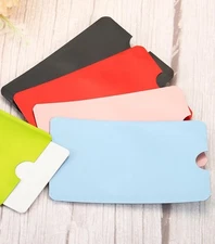 2 RFID Blocking Sleeves Credit Card Protector Holder Theft Protection Secure