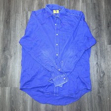 Vintage Duck Head Denim Shirt Mens M Button Down Long Sleeve Blue USA Made