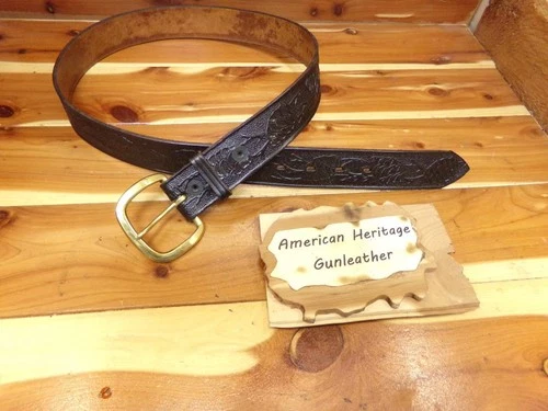 1980's Hume Sz 36" Official US National Park Service USNPS Leather Uniform Belt