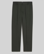 Todd Snyder Italian Wool-Cotton Modern Trousers in Olive Men Large NWT 278