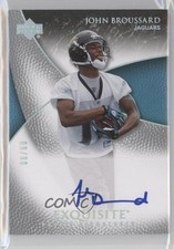 2007 Upper Deck Exquisite Collection Parallel 1 6/60 John Broussard #82 Auto 0a2