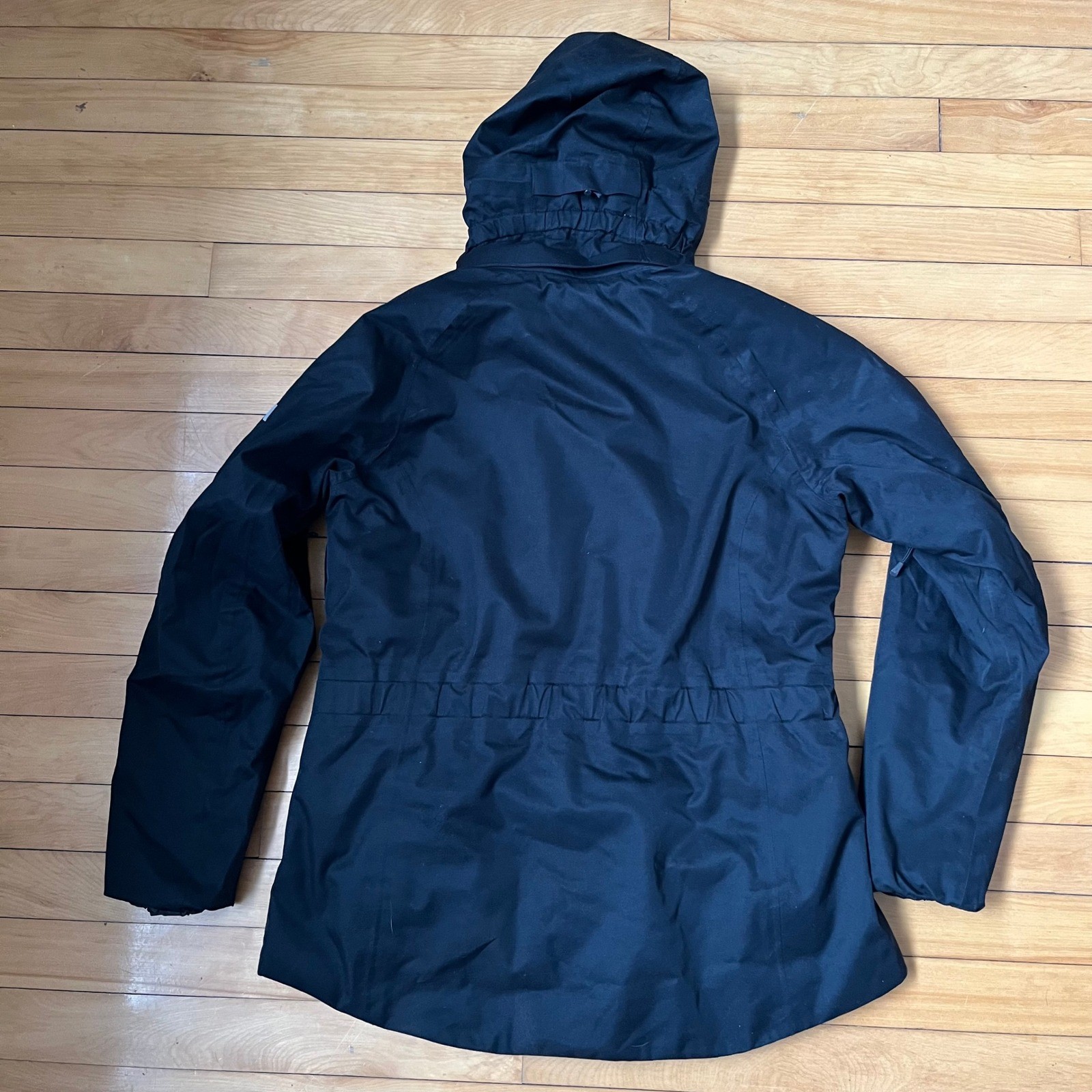 Helly Hansen Womens Black Hooded Ski Jacket Fleece Lined Large Regular Fit HH image 8