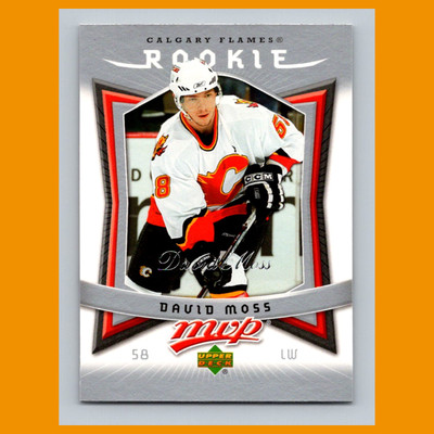 David Moss Rookie #323 2007-08 Upper Deck MVP Calgary Flames Hockey Card NHL