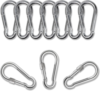 Feder-Karabinerhaken Mit Karabinerhaken Aus Edelstahl, FüR Rucksack, Outdoor, Ca
