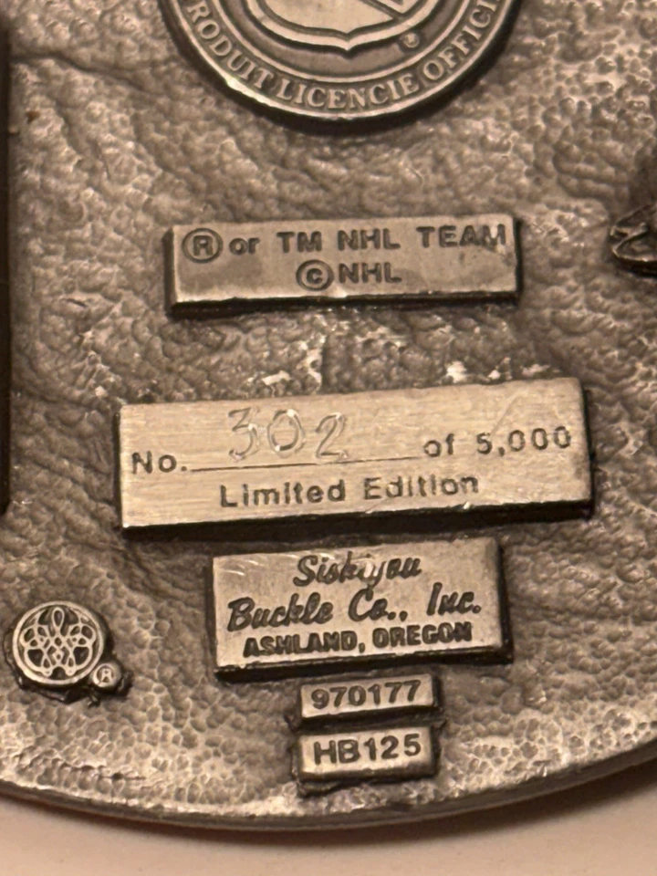 Edición Limitada Siskiyou NHL Hebilla de Cinturón (Dallas Stars) 302/5000 Foto 3 de 4