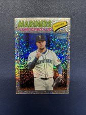 Topps Heritage 2026 Luis Castillo #24 Chrome Silver Sparkle Mariners Baseball