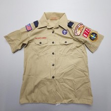Boy Scouts Of America Official Blouse Womens Medium USA Made Utah Parks Dinosaur