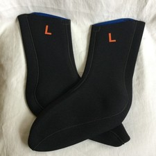NEW Scuba Diving Neoprene 3 mm Booties Size Large L Black Surfing Kayak
