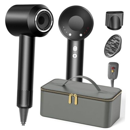 Hair Dryer with Carry Case, 160000 RPM Professional High-Speed Blow Dryer 200