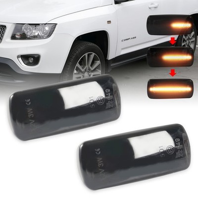 LED Schwarz Seitenblinker Standlicht Für Jeep Grand Cherokee Commander Patriot