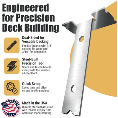 #ad Deck Spacing Tool 3 Pack for Wood Composite Decking $52.79