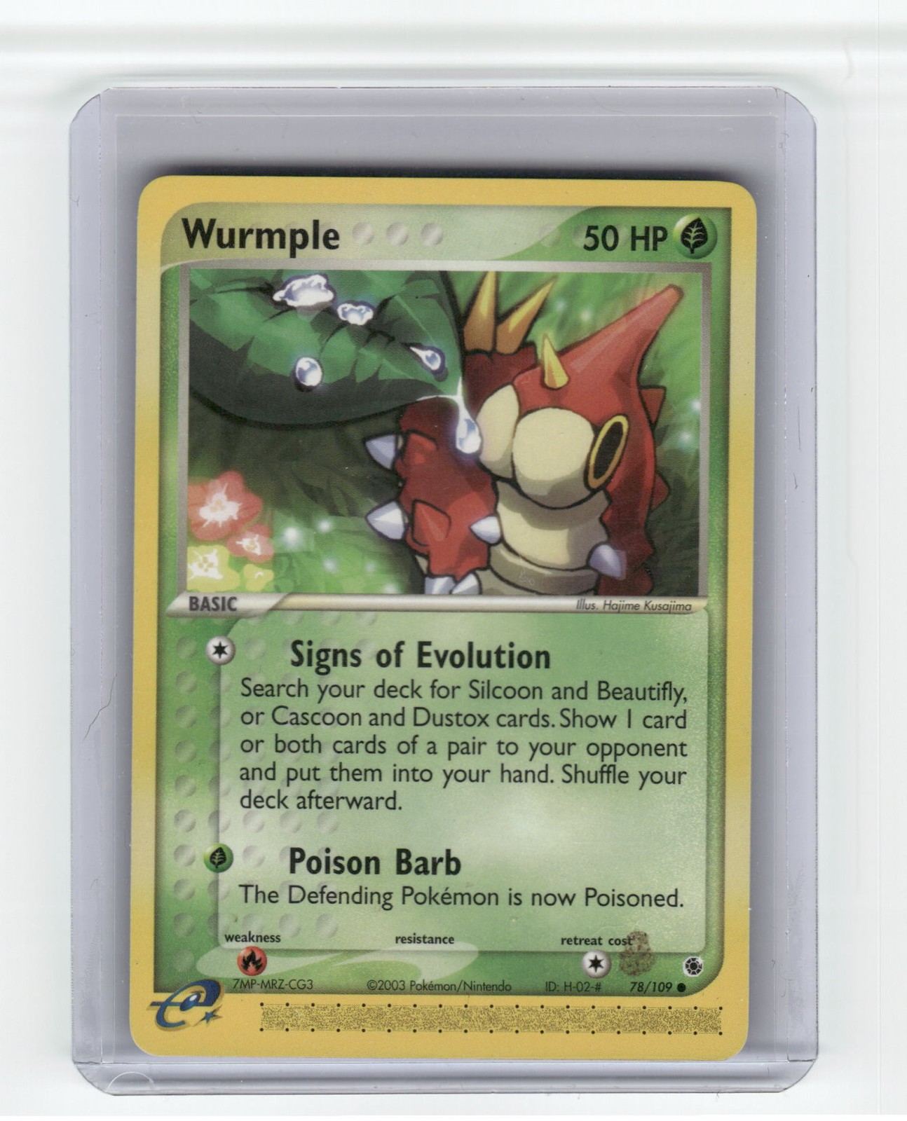 Wurmple Ruby and Sapphire Common Pokemon Near Mint or Better