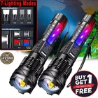 99000000LM Super Bright LED COB Tactical Flashlight USB Rechargeable Work Light