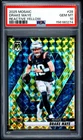 156180274 Drake Maye 2025 Panini Mosaic #28 Reactive Yellow Prizm PSA 10