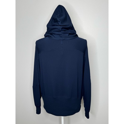 Lululemon Hoodie Pullover Size 8 Navy Blue Lightweight Long Sleeve Relaxed Fit - Picture 6 of 9
